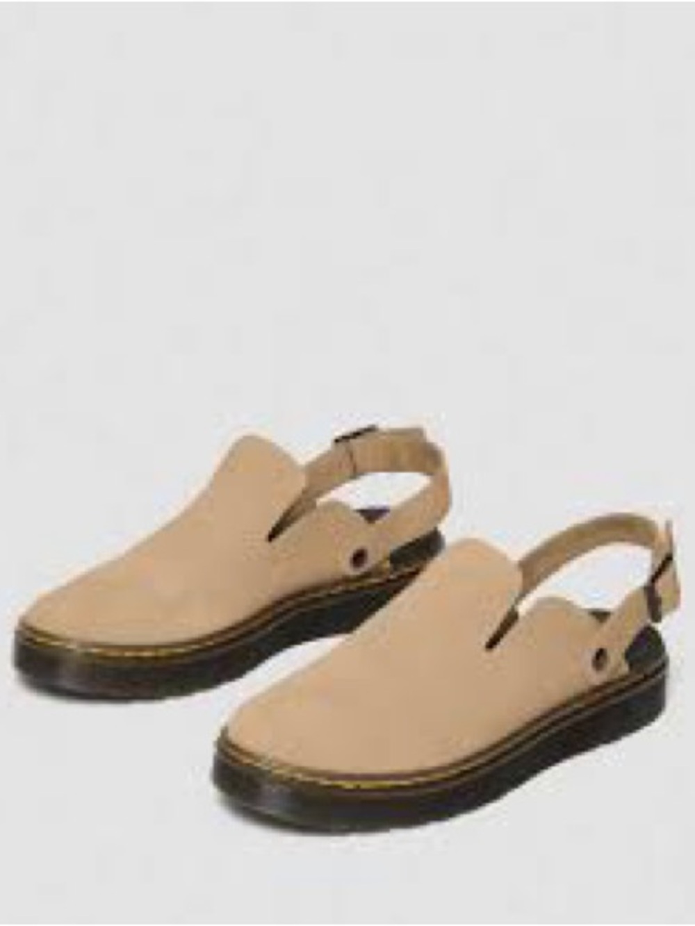 Dr. Martens Carlson Suede Slingback Mules Savannah Tan – Size 5 NWT